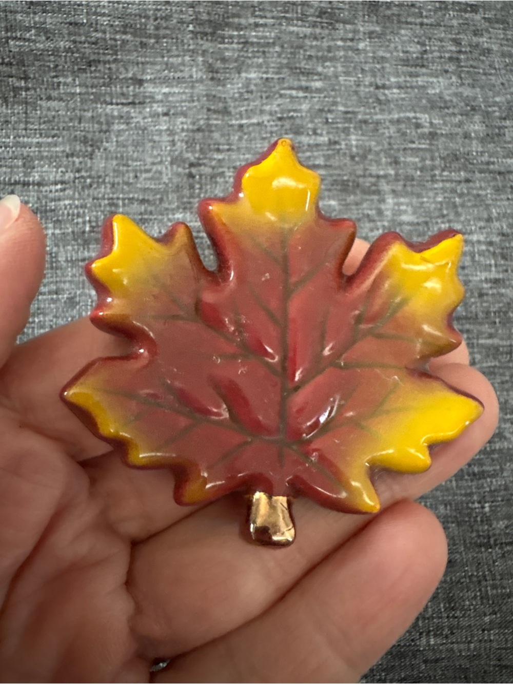 Nora Fleming Mini Autumn Maple Leaf